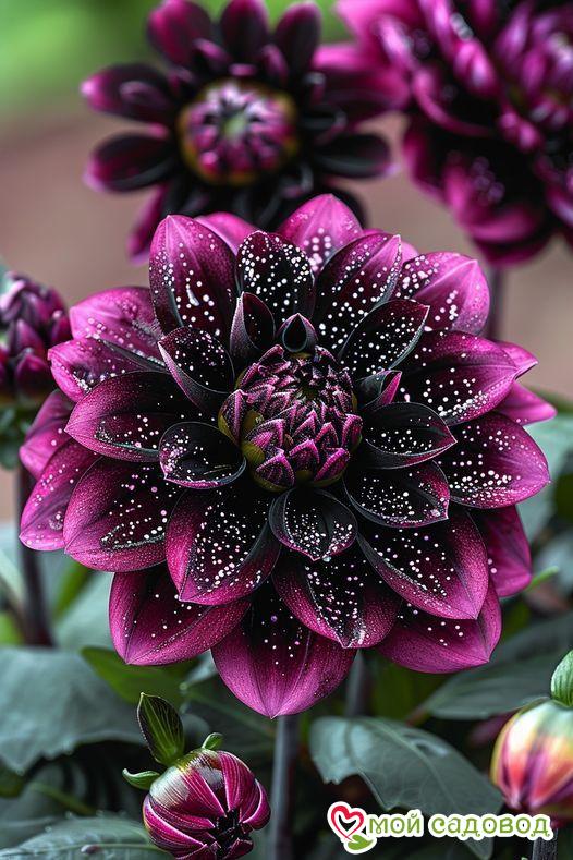 Георгин Лаванда Лейс